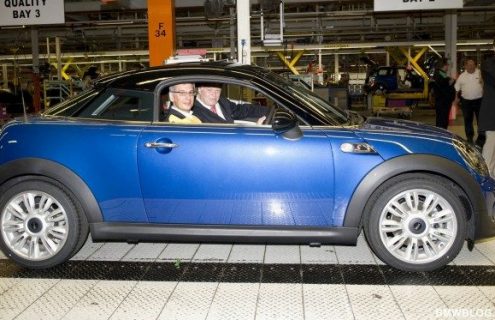 The all-new MINI Coupe rolls off the line in Oxford
