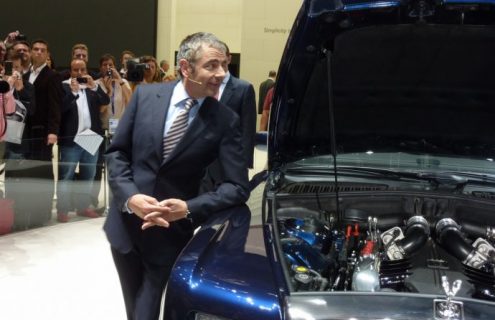 IAA 2011: Rowan Atkinson aka Johnny English comes to Rolls Royce display