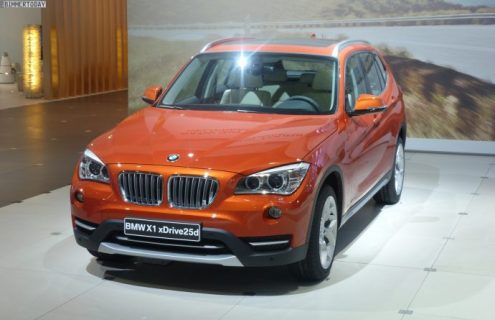 2012 Leipzig Auto Show: BMW X1 Facelift in Valencia Orange