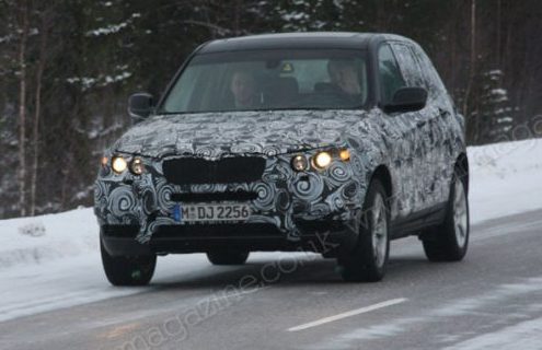 2011 BMW X3 spied during winter testing