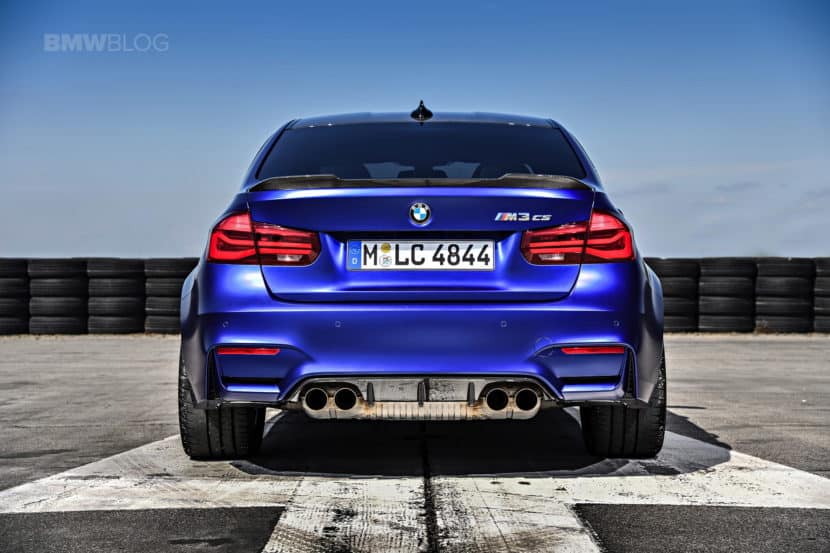 The rear end of the F80 BMW M3 CS