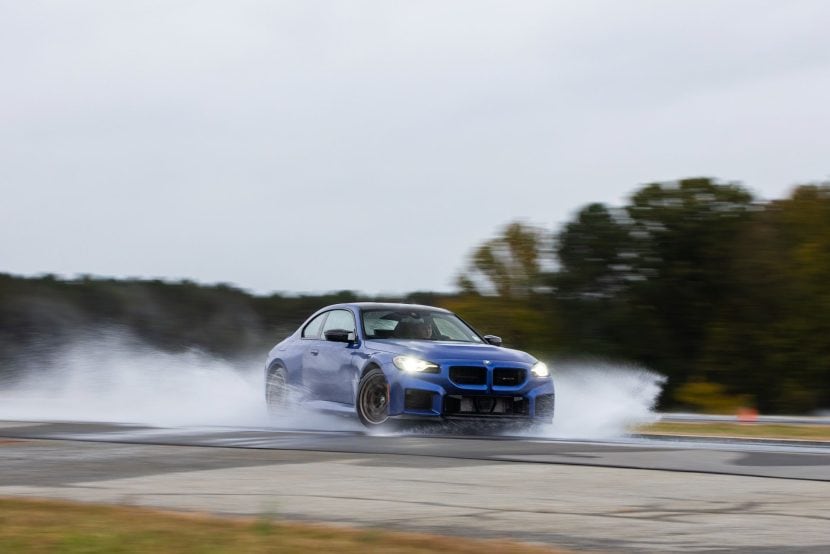 2026 BMW M2 CS REVIEW 183 2026 BMW M2 CS sliding on the wet track